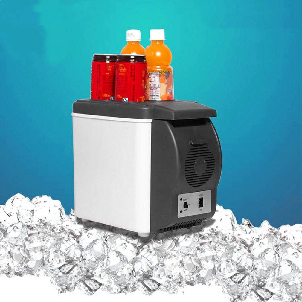 Mini refrigerador de coche 12V 6L, Enfriador de bebidas de doble uso, refrigerador Universal portátil para viajes al aire libre de ABS