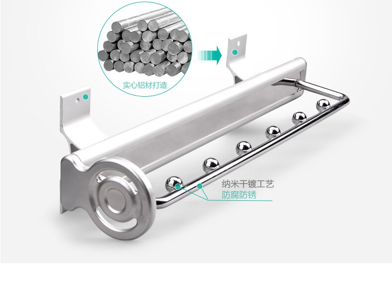 magic hanger Top-mounted sliding pull out Closet Wardrobe clothes hanger Rack space saver hangers