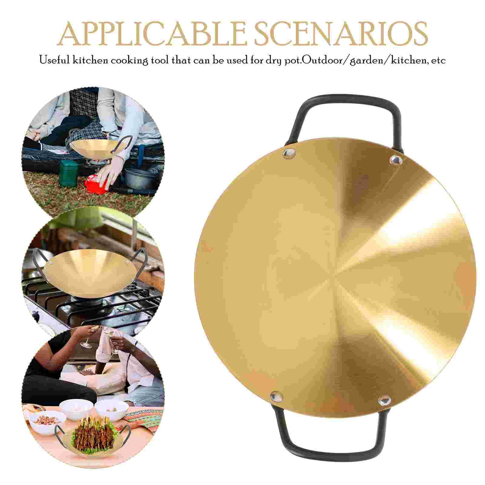 Stainless Steel Pot Thickened Alcohol Pot Practical Cooking Pot Kitchen Cooking Tool