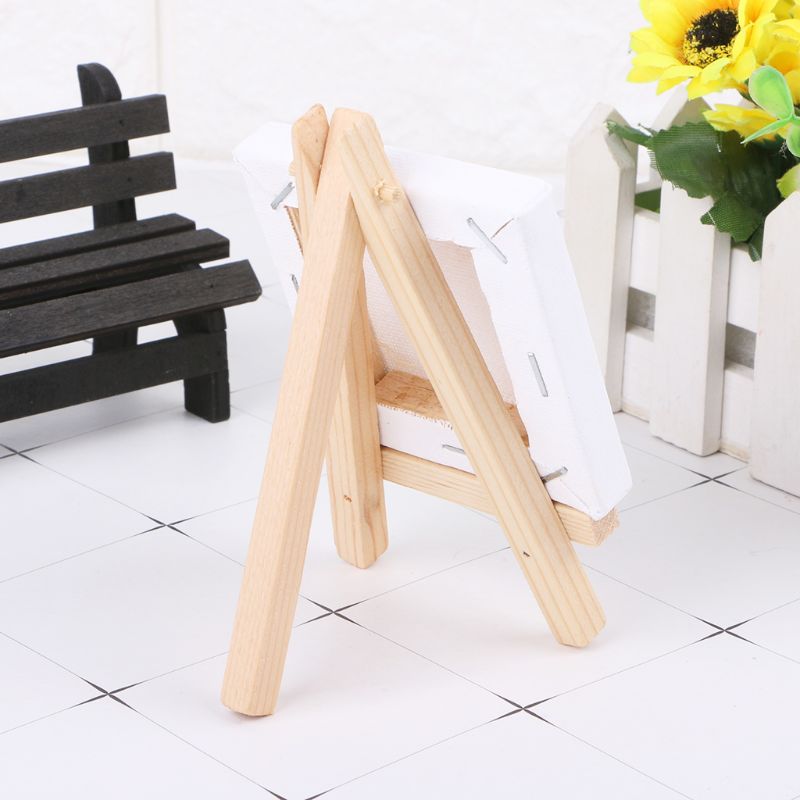 8*15 cm freundlicher Mini Holz Staffelei Kunst Malerei Name Karte Stand Anzeige Halfter Zeichnung für Schule Schüler Künstler liefert 1PC