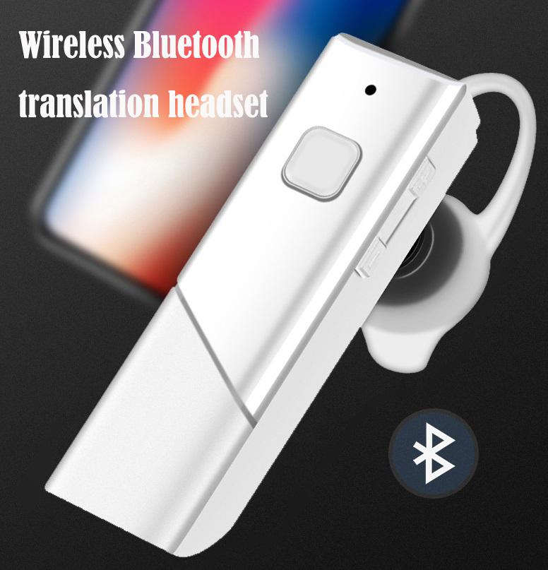 Single Translation Headset Bluetooth 5.0 Intelligent Voice Multi-Language Real Time Translation Wireless Headphones Translator