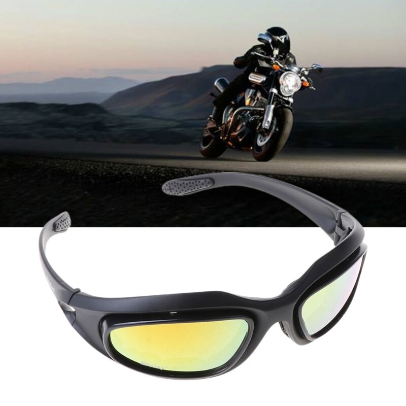 Winddicht Gepolariseerde Motorfiets Lens Zonnebril Riding Fietsen Biker Sport Wrap