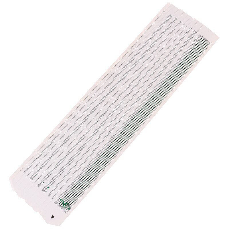 DIY Hand Cranked Music Box Compose Music Blank Papers Strip 10pcs 15 Tones Blank Paper Tape