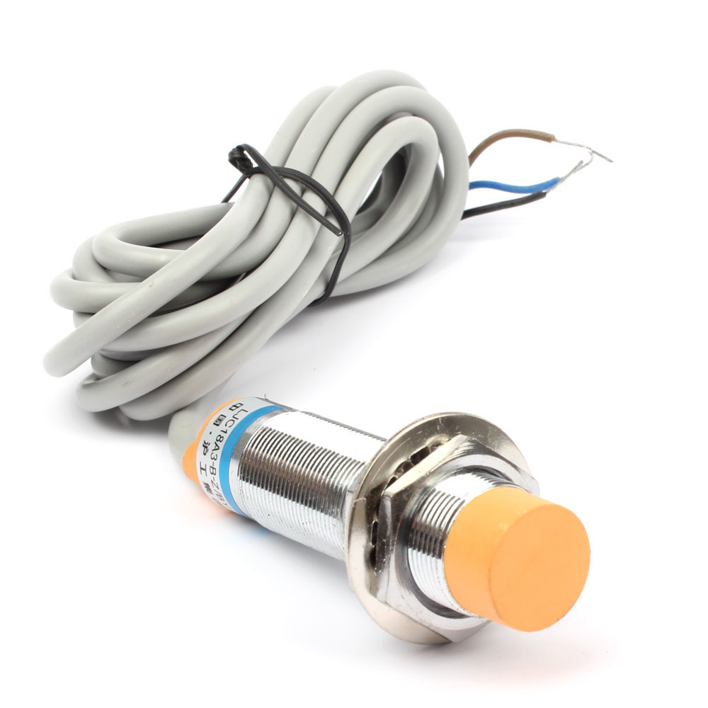 Dianqi kapasitans nærhetssensor ljc 18 a 3- b-z/av ,18mm diameter ,10mm detektiv avstand ,dc 6-36v, pnp 3 ledning ingen sensorbryter