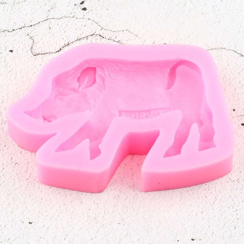 Wild Boar Silicone Molds Fondant Cake Decorating Tools DIY Cupcake Topper Candy Polymer Clay Mold Chocolate Gumpaste Moulds