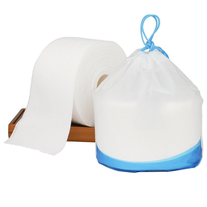 Wegwerp Tissues Niet-geweven Gezichtsreiniging Handdoek Papier Gezichtsreiniging Roll Paper Tissue Droog En Nat Puur Katoen pads