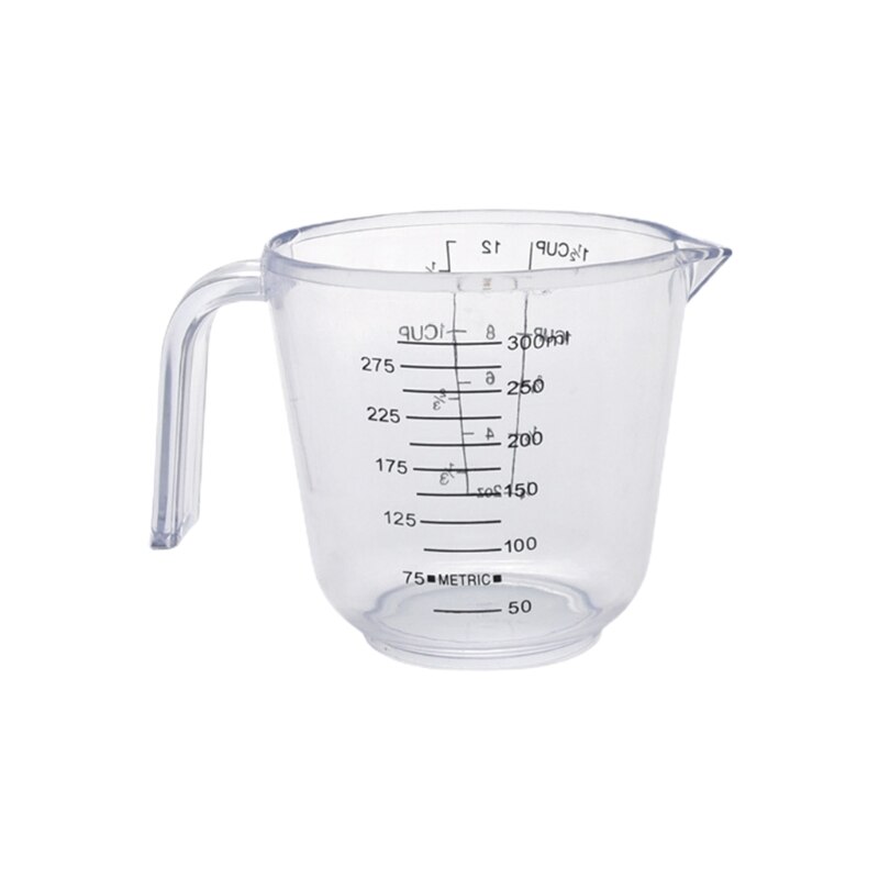Clear Plastic Measuring Cup with Scale Measurement Stackable Water Measure Jug 124E: M