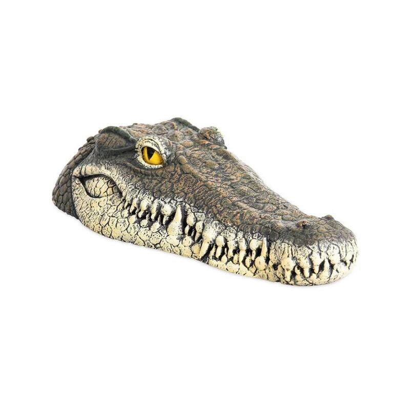 Artificial Crocodile Alligator Head Floating Foam Decoy for Pool Pond Garden Decor Art Control Birds Tools: Default Title
