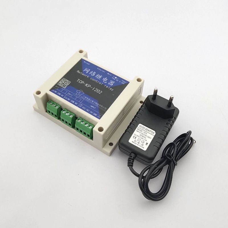Industrial Ethernet IP network relay module 2 remote controller smart home can be developed two times.
