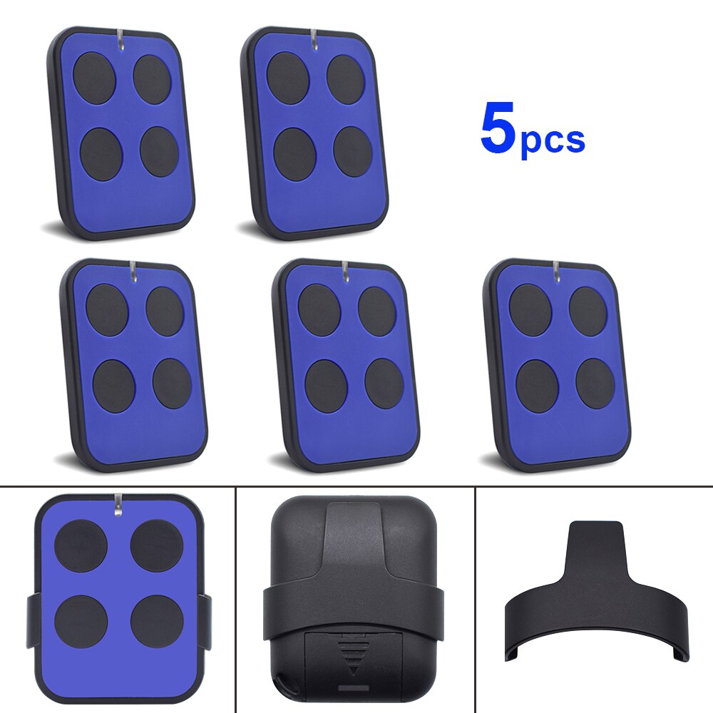 Rolling Code Remote Control Duplicator 287-868MHz Garage Door Opener 4 in 1 Transmitter Gate Keychain Newest Scimagic-Multi: 5pcs Blue