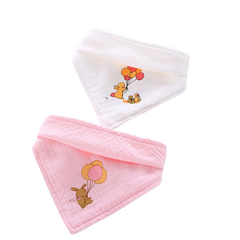 2 teile/satz Baby Lätzchen Verdickung 2 Schichten Blick Musselin Baby freundlicher Rülpsen Weichen Speichel Handtuch Baby Fütterung Tuch: Eichhörnchen Eichhörnchen