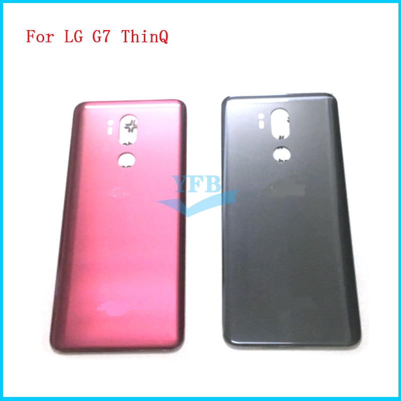 Back Cover For LG G7 ThinQ G7+ G710 G710EM Housing Glass Battery Cover+Adhesive sticker+Logo Replace Part