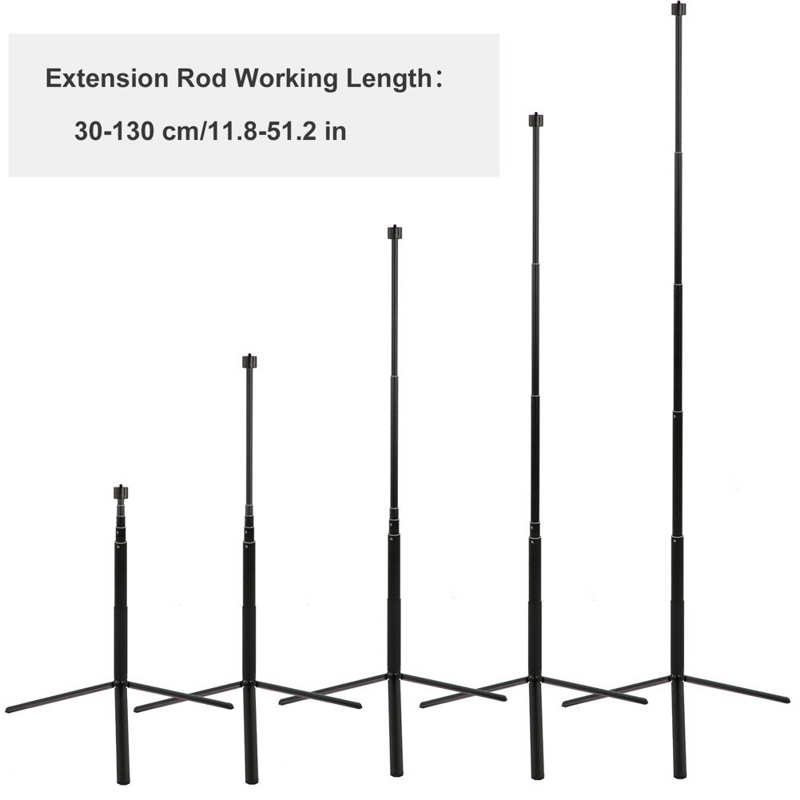 130Cm Verlengstuk Statief Set Verstelbare Statief Selfie Monopod Extension Pole Stand Statief Extension Pole Kit