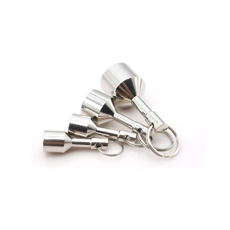 Llavero con imán de neodimio, colgante de peso magnético, cierres magnéticos fuertes, anillo magnético de acero inoxidable para collares, llaveros