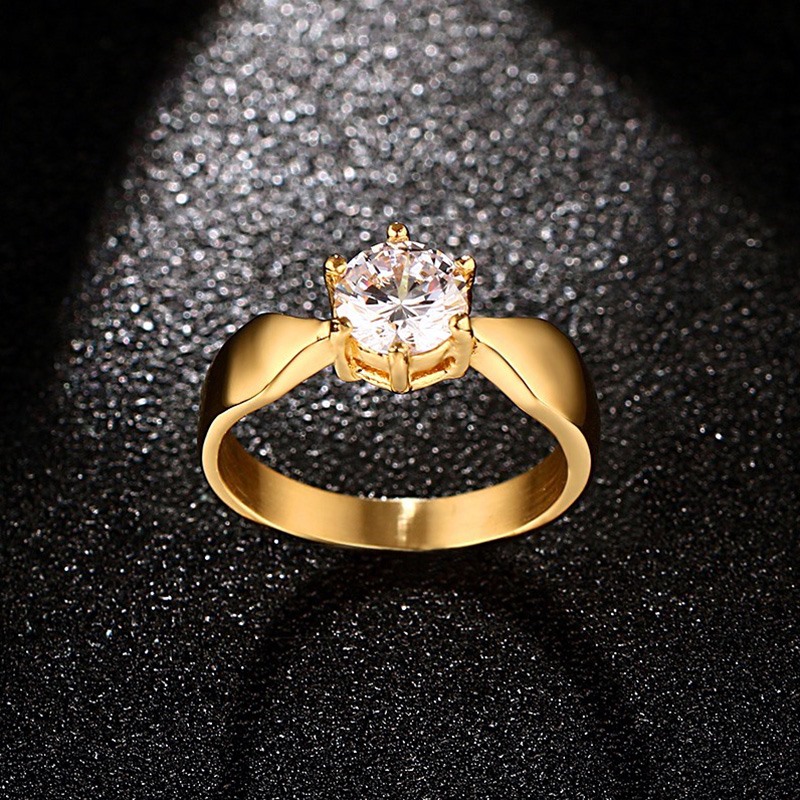 Meaeguet Dames Griffenzetting Cz Engagement Rings Wedding Bands Voor Vrouwen Goud Kleur