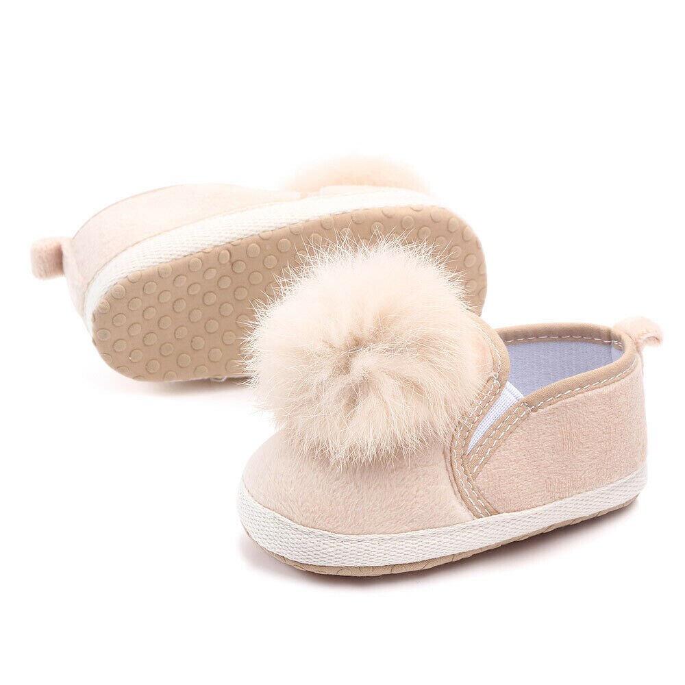 Toddler nyfödd baby flicka mjuk sula spjälsäng skor halkskydd vagn prewalker sneakers 3 färger