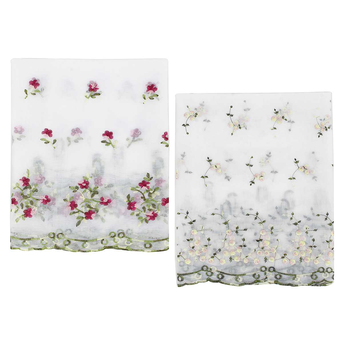 Geborduurde bloemen tule gordijn voor raam gordijnen voor woonkamer de slaapkamer pastorale tule gordijnen stoffen gordijnen