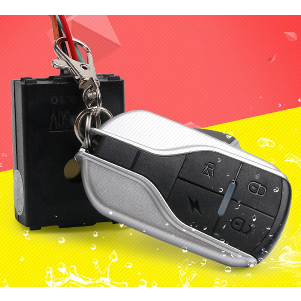 48-60V Anti-theft Horn Alarm with Remote Control Long Distance Security Alarm System Remote Engine Start Arming Disarming A50