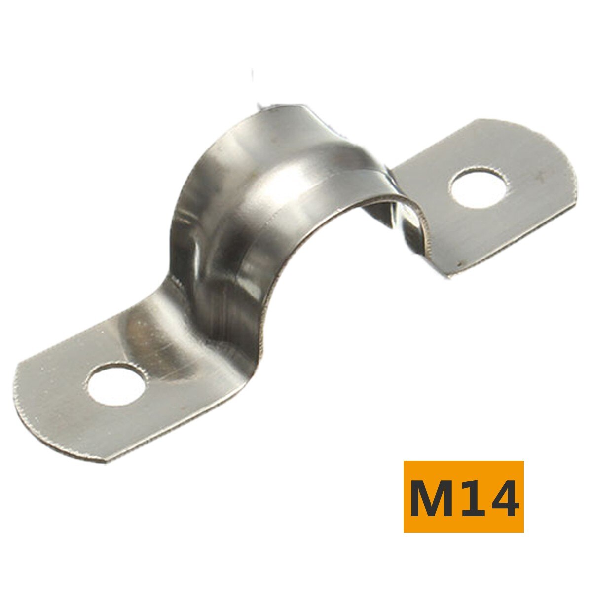 10 Pcs Stainless Steel Plumbing Tube Saddle Pipe Clips Bracket M5/M8/M10/M12/M14/M16/M20 All Sizes Clamp: M14