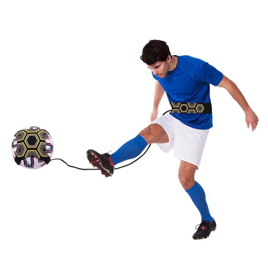 Soccer Football Ball Kick Solo Trainer Juggle Bags Practice Training Equipment Children Auxiliary Circling Waist Belt