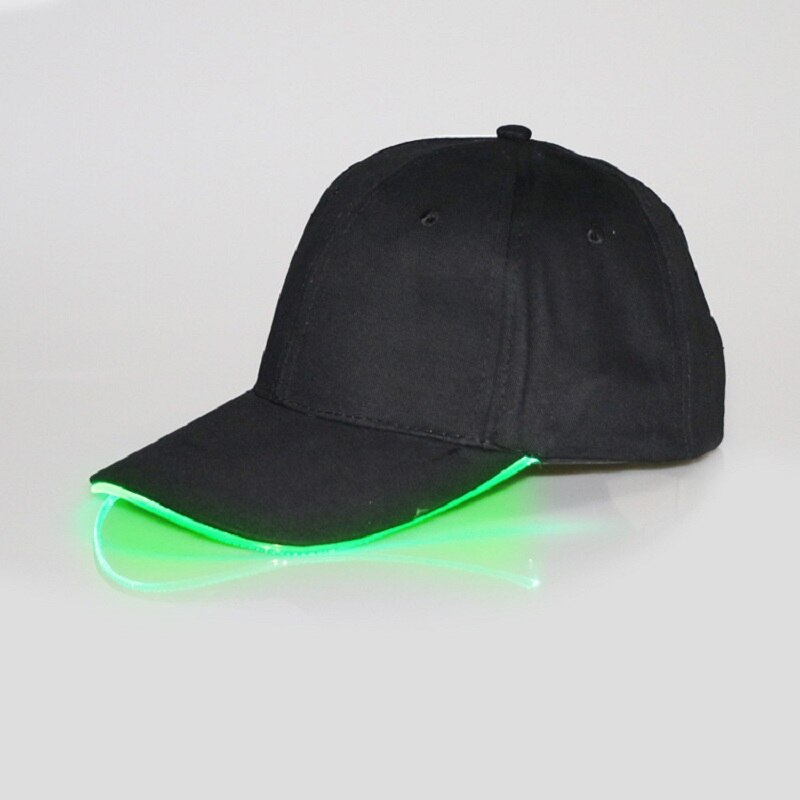 Cappello da Baseball di Modo Caldo Unisex di Colore Solido HA CONDOTTO Luminoso Cappello Da Baseball Corsa E Jogging Arrampicata Berretto Con Visiera Delle Donne Degli Uomini Berretto da Baseball Del Cappello: B4