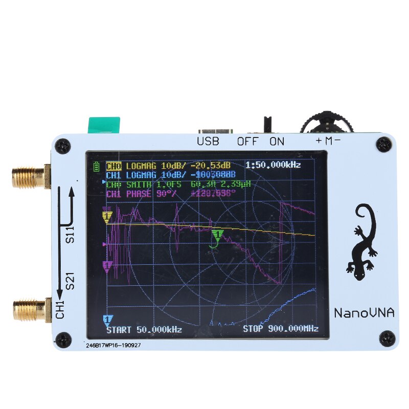 2.8 inch LCD Display NanoVNA NanoVNA-H VNA HF VHF UHF UV Vector Network Analyzer Antenna Analyzer
