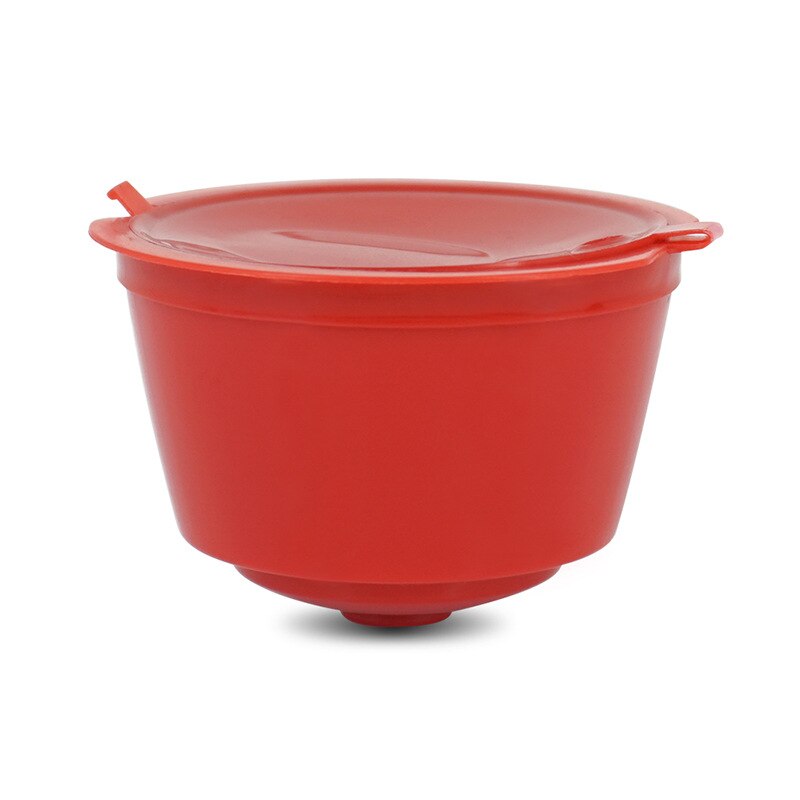 3pcs/pack Dolce Gusto Coffee Cup Capsule Plastic Capsule Refillable Reusable Compatible with Nescafe Dolce Gusto: Red