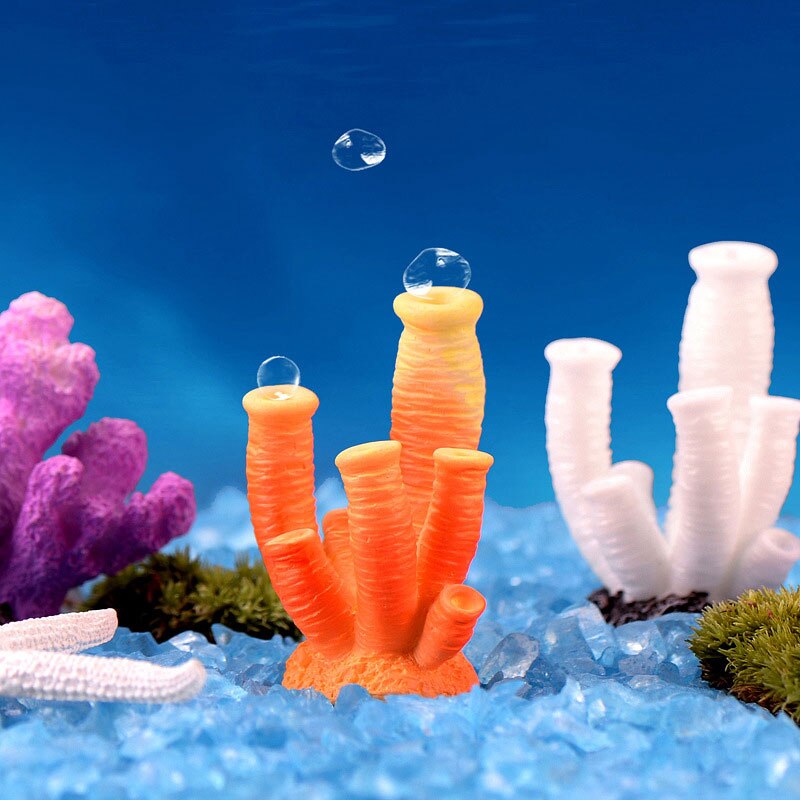Coloré résine Aquarium artificiel récif de corail décoration Aquarium corail pierre paysage ornement Aquarium accessoires