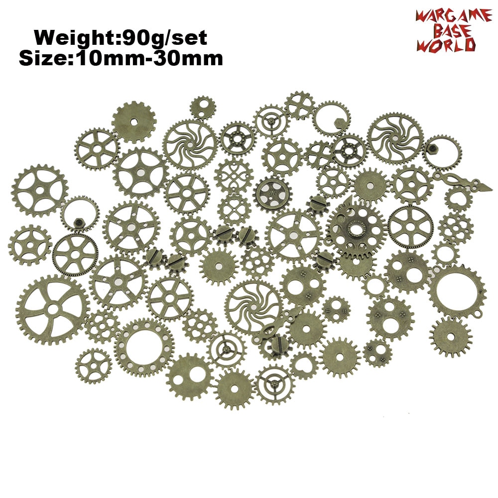 Set 85gr. - tiny COGS and GEARS Steampunk - Beads Mix