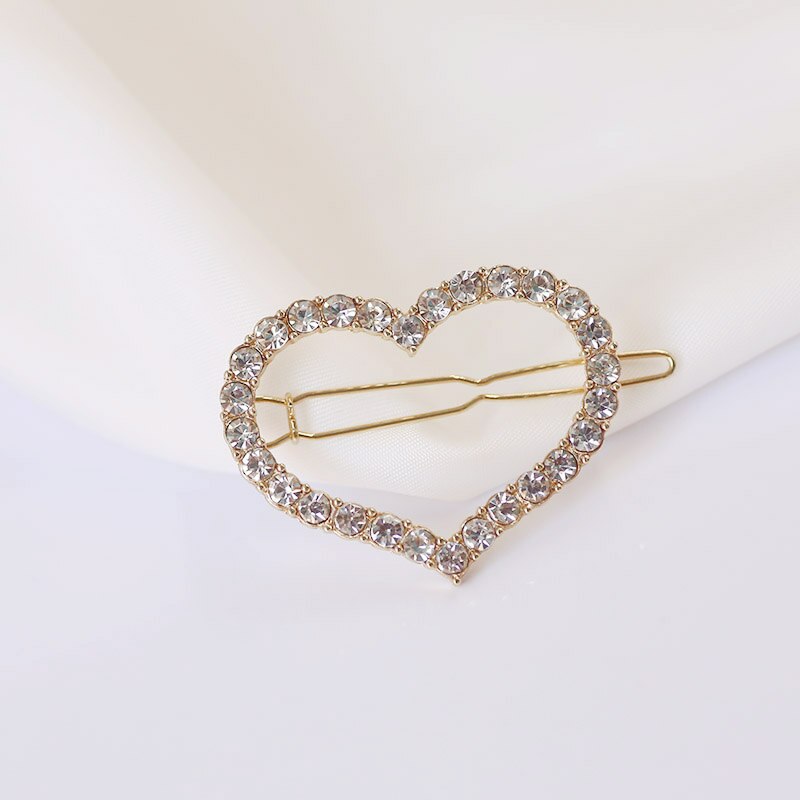 Sansummer Shining Heart Rhinestone Meisje Feautiful Hairwear Voor Vrouwen Romantische Sieraden 5318: 5318