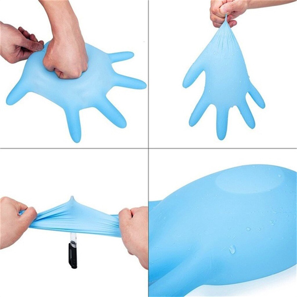Handschoenen Wegwerp Rubberen Handschoenen Comfort 100 Pcs Bescherming Thuis Keuken Tuin Catering Levert Gant Jetables
