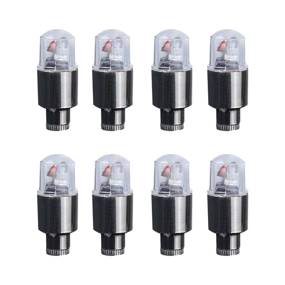 4X Vélo Voiture Moto Roue Pneu Pneu Vannes Bouchon Néon LAMPE DE POCHE LED Lampe Chaude Vélo accessoires Bâton Lumineux Vogue60: 8pcs