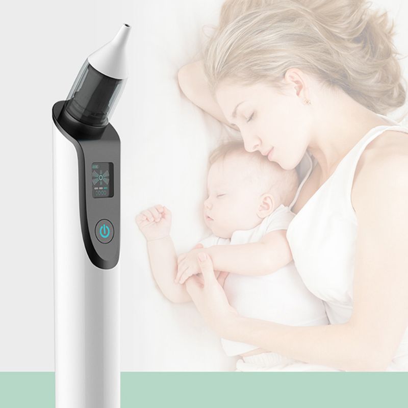 Aspirador Nasal de bebé succionador eléctrico para adulto, eliminador de espinillas con pantalla LCD