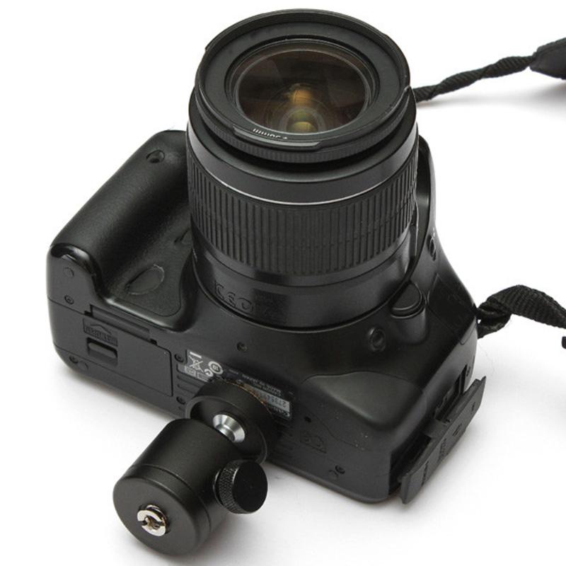 360 rotule pivotante 1/4 "monture à vis pour appareil photo DSLR trépied support de rotule