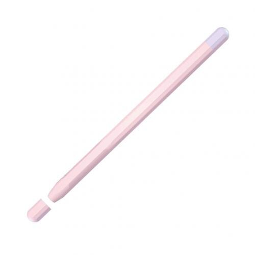 Soft Silicone Pencil Cases For Apple Pencil 1/2 Tablet Touch Pen Stylus Protective Sleeve Cover Anti-lost For iPad Pencil Acce: Pink 2