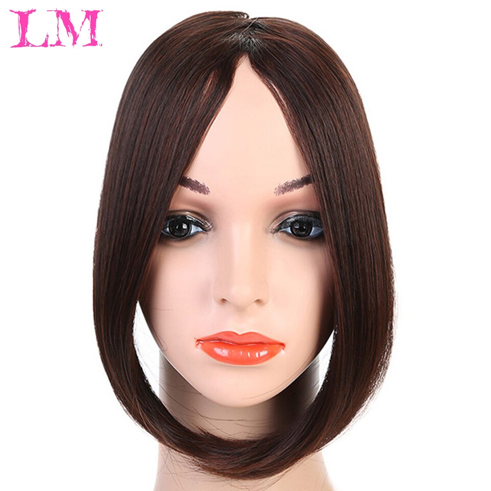 Long Clip In on Front Hair Side/Middle Part Fringe Hair Synthetic Wig Natural Black Brown Black High Temperature Fiber: 923-2-33