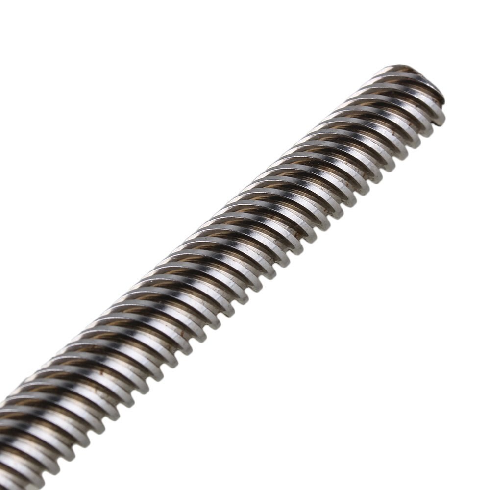 300mm Lead Screw 3D Printer Z Axis Lead Screw 12/14/1/2/4/8mm Screw Pitch Linear Rail Bar with Brass Nut