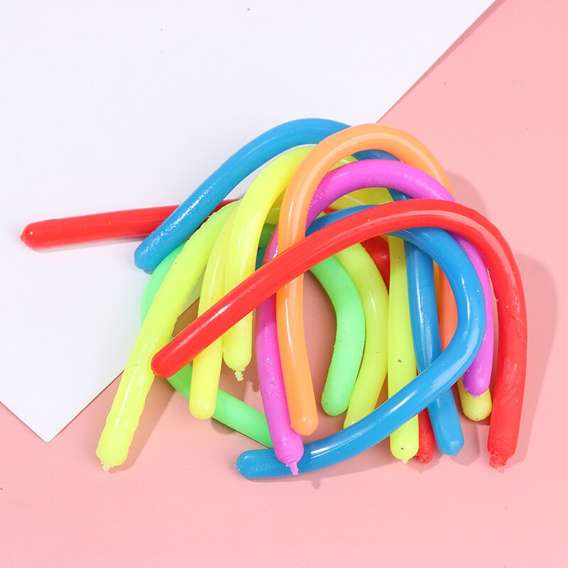 5 Stks/partij Zachte Rubber Noodle Elastische Touw Speelgoed Stretch String Decompressie Speelgoed Elastische String Fidget Relief Stress Vent Speelgoed