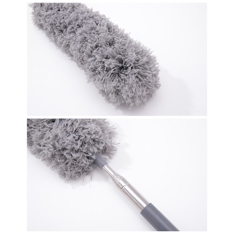 Microfiber Duster Extra Long Flexible Telescopic Pole Duster Car Brush for Cleaning Roof Ceiling Fan Wardrobe E2S