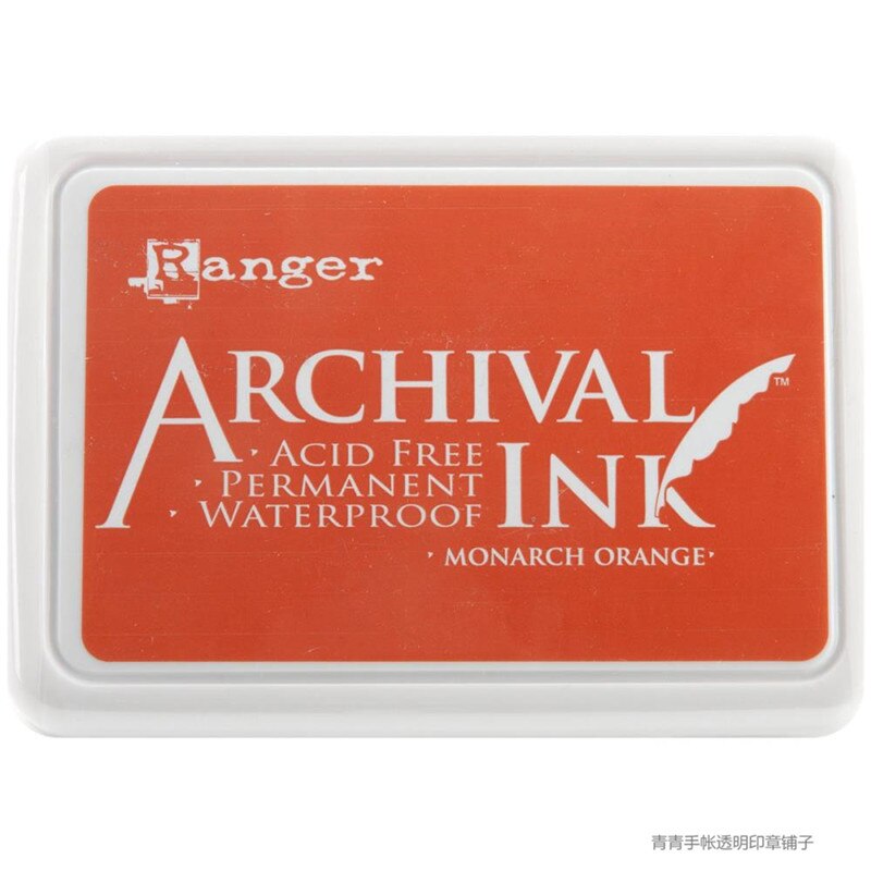 American original ranger stamp pad multicolor oily waterproof acrylic ink pad: monarch orange