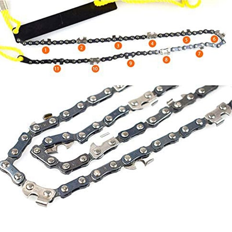Pocket Chain Saw Kit-Garden Hand Saw, Chain Saw Kit, with Wire Saw, Used for Tree Pruning Correction