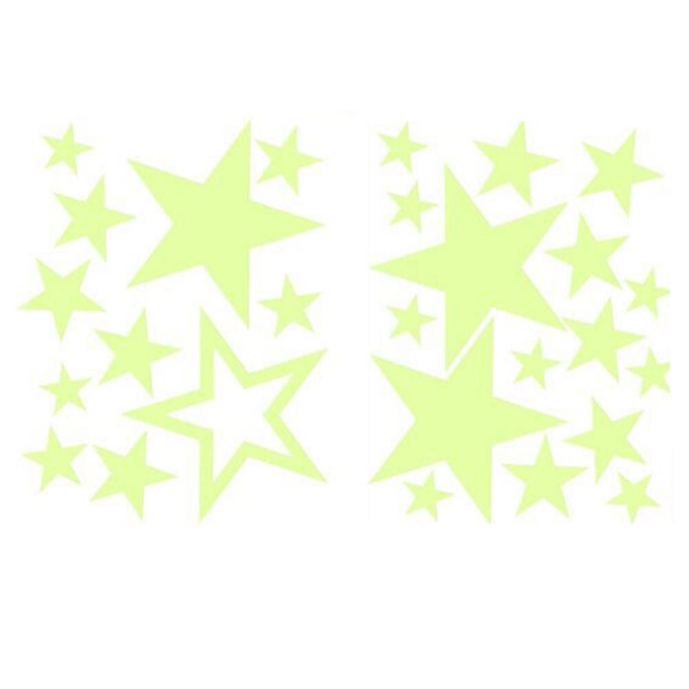Self Adhesive Multifunction Party Home Glow Wall Sticker Boys Girls Dark Night Bright Solid Ceiling For Kids Room Bedroom: C