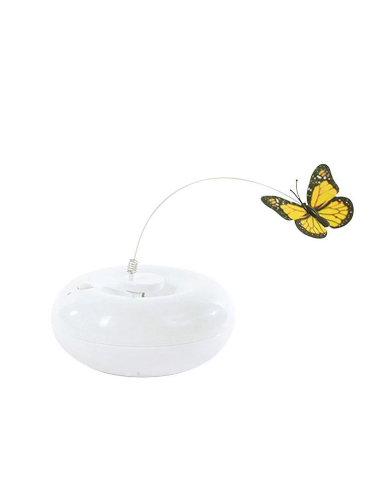Interactive Cat Toy 360 Degree Self Rotating Cat Butterfly Toy Automatic Battery Operated Funny Cat Toy For Cats Kitten