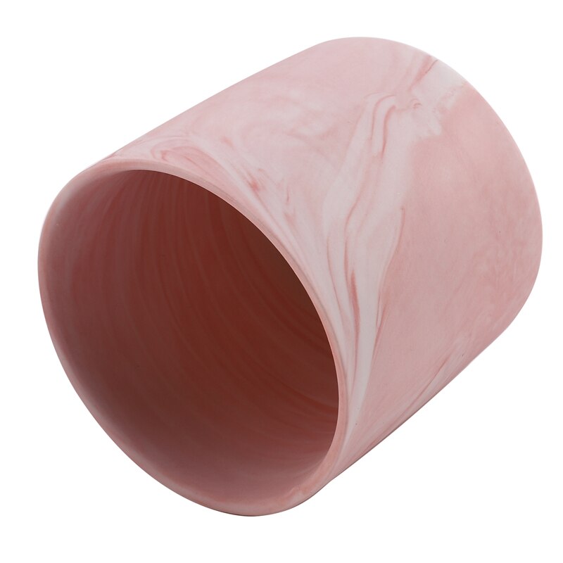 Marble Grain Ceramic Candle Cup Candle Container Candle Pot Candle Cylinder