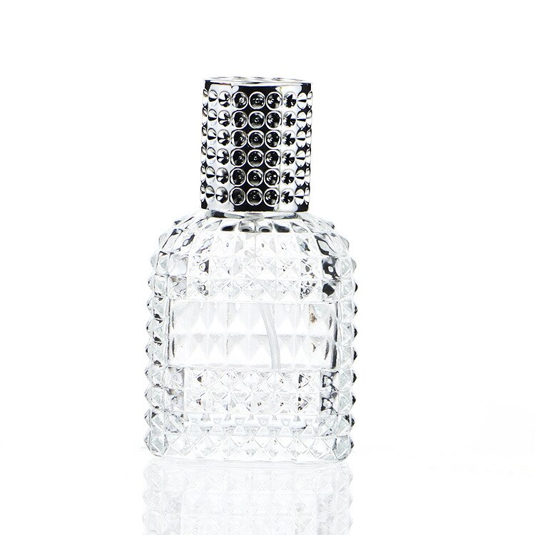 Parfymflaska genomskinlig fyrkantig glasflaska tom sprayflaska 30ml/50ml