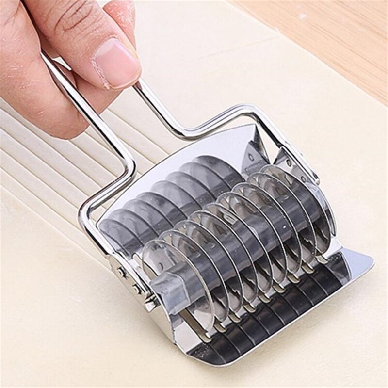 Stainless Steel Manual Pasta Non-slip Handle Cutter Pressing Machine Noodle Cut Shallot Cutter Spaetzle Pastry Tool For Kitchen