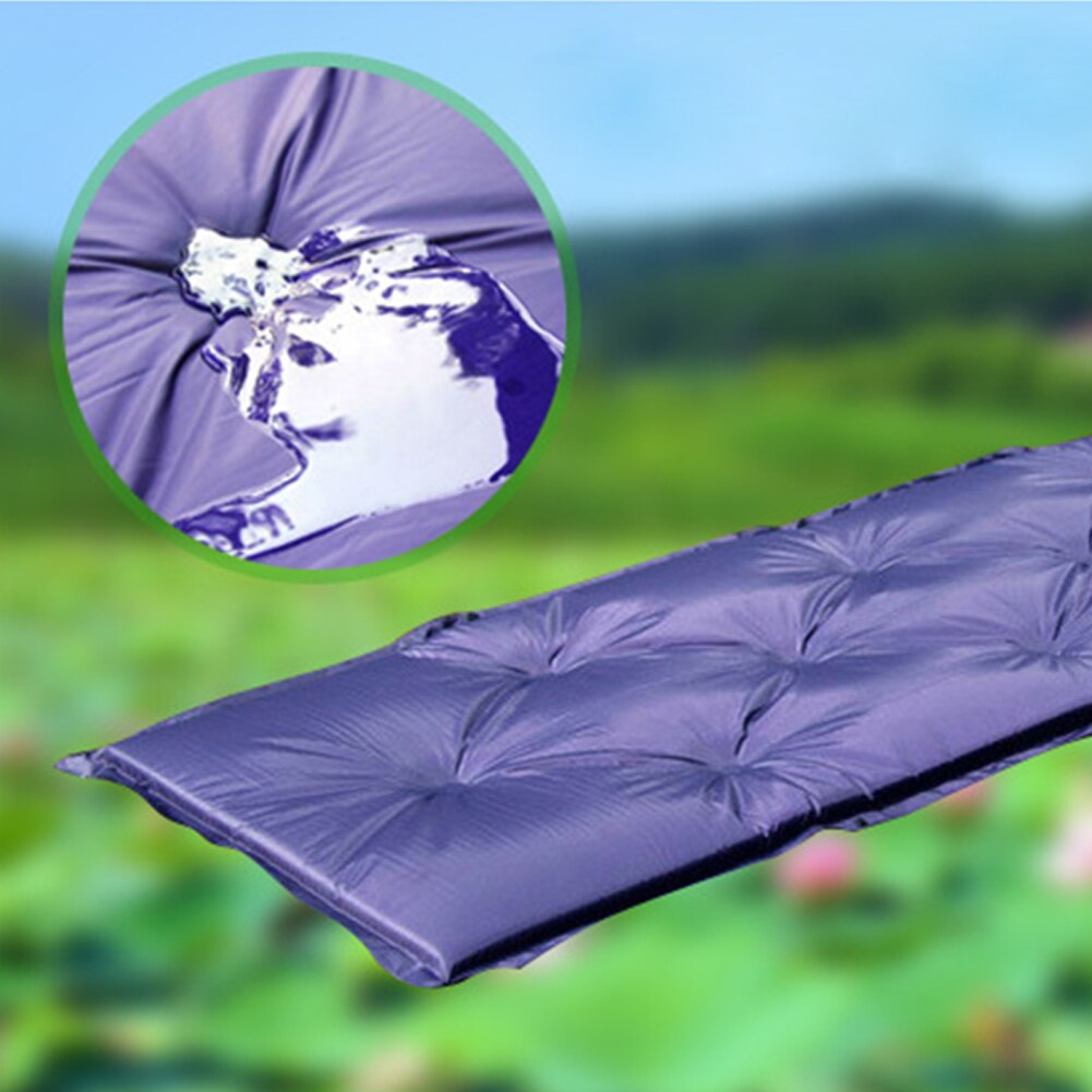 Outdoor zelfopblazende Camping Mat vochtbestendige Pad PVC Automatische Opblaasbare Splicing Kussen Tent Mat Vouw-staat tent Pad
