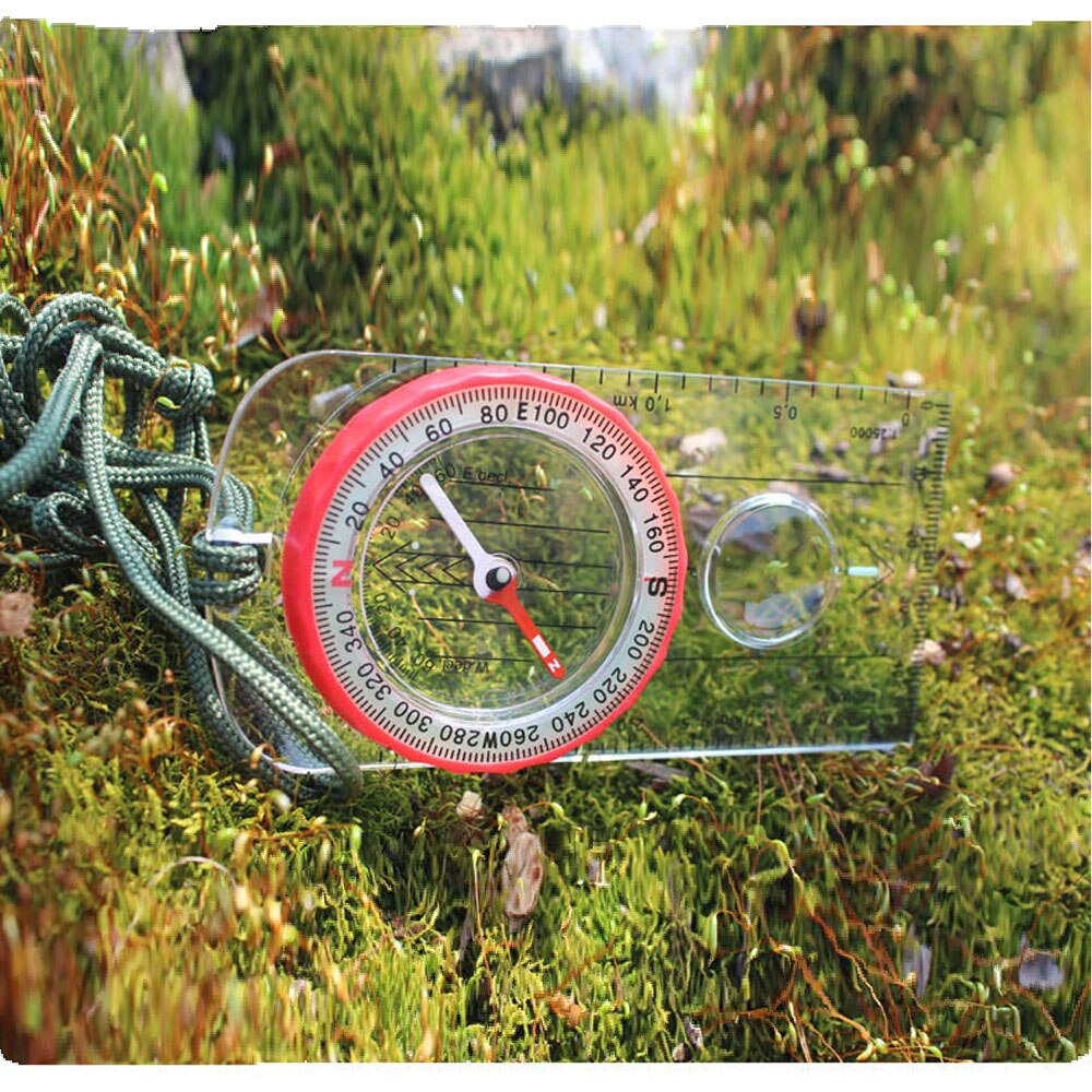 Multifunctional Strong Magnetic Compass Luminous Pointing Guide Outdoor Hike Camping Survival Tool Cross Country Mapping Compass