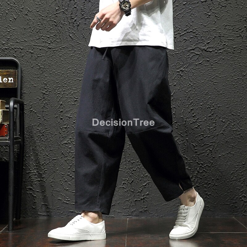 Pantalones de hip-hop para hombre, kungfú chino, tai wushu, harem, ropa de calle, joggers informales, pantalones de chándal,