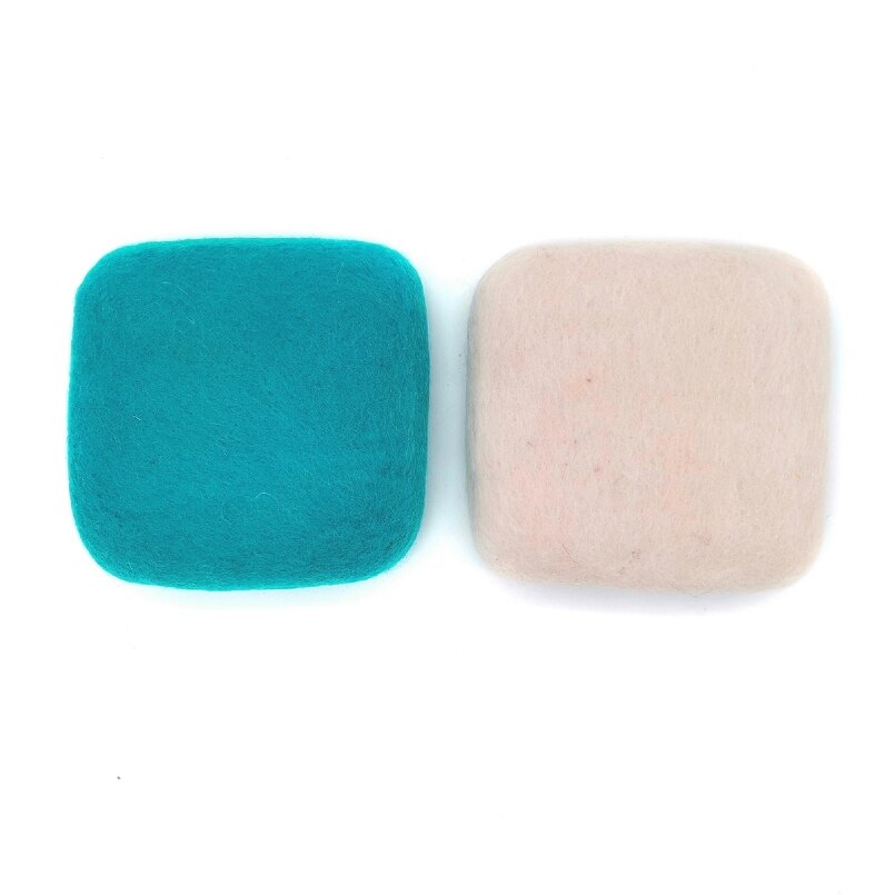 Needle Felting Mat - Woolen Felting Mat for Needle Felting Kit Handmade by Artist - 6x6x2in/15x15x5cm, White